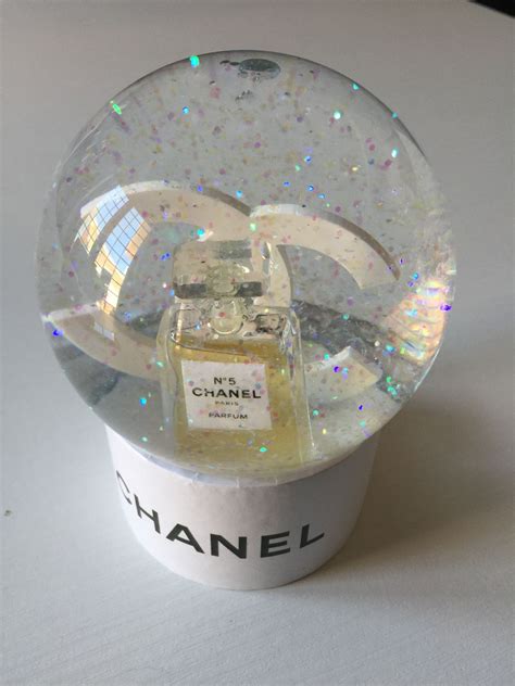 chanel snow globe pink|chanel christmas snow globe.